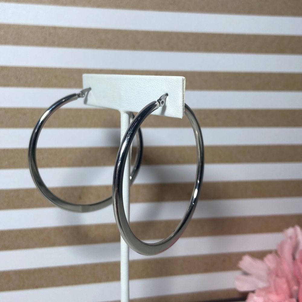 Stainless Steel 2” Hoops New!